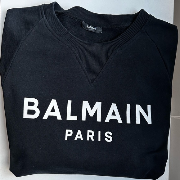 Balmain Foil Sweatshirt ‘Noir/Argent’ - Picture 9 of 16